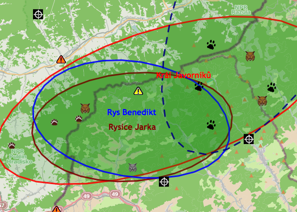 Mapa šelem detail
